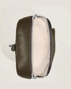 Mittelgroße Umhängetasche Montblanc Companion - Khaki - Leder - MB222887 - Sling Bags