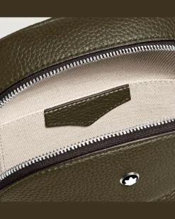 Mittelgroße Umhängetasche Montblanc Companion - Khaki - Leder - MB222887 - Sling Bags
