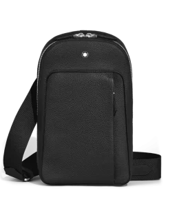 Mittelgroße Umhängetasche Montblanc Companion - Schwarz - Leder - MB222885 - Sling Bags