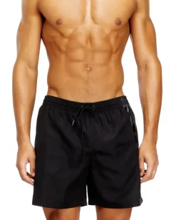 Mittellange Badeshorts mit Maxi-Logo - Badeshorts - Herren - Schwarz