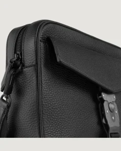 M-Lock Messenger Bag - Schwarz - Leder - MB220322 - Messenger Bags