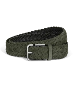 35-mm-Gürtel aus Veloursleder mit quadratischer Meisterstück Schließe Grün - MB222249 - Gürtel