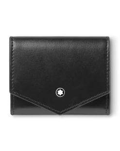 Münzbörse Montblanc Envelope - Schwarz - Leder - MB198332 - Münzbörsen
