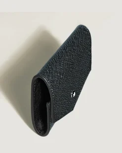 Münzbörse Montblanc Envelope - Tweed-Blau - Leder - MB220348 - Münzbörsen