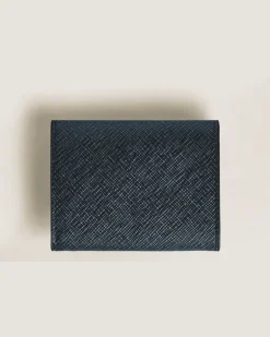 Münzbörse Montblanc Envelope - Tweed-Blau - Leder - MB220348 - Münzbörsen