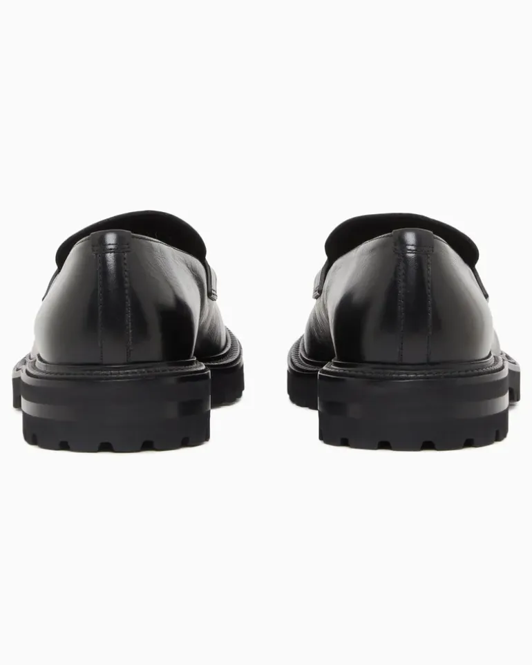 Mokassins aus Nappaleder Schwarz
