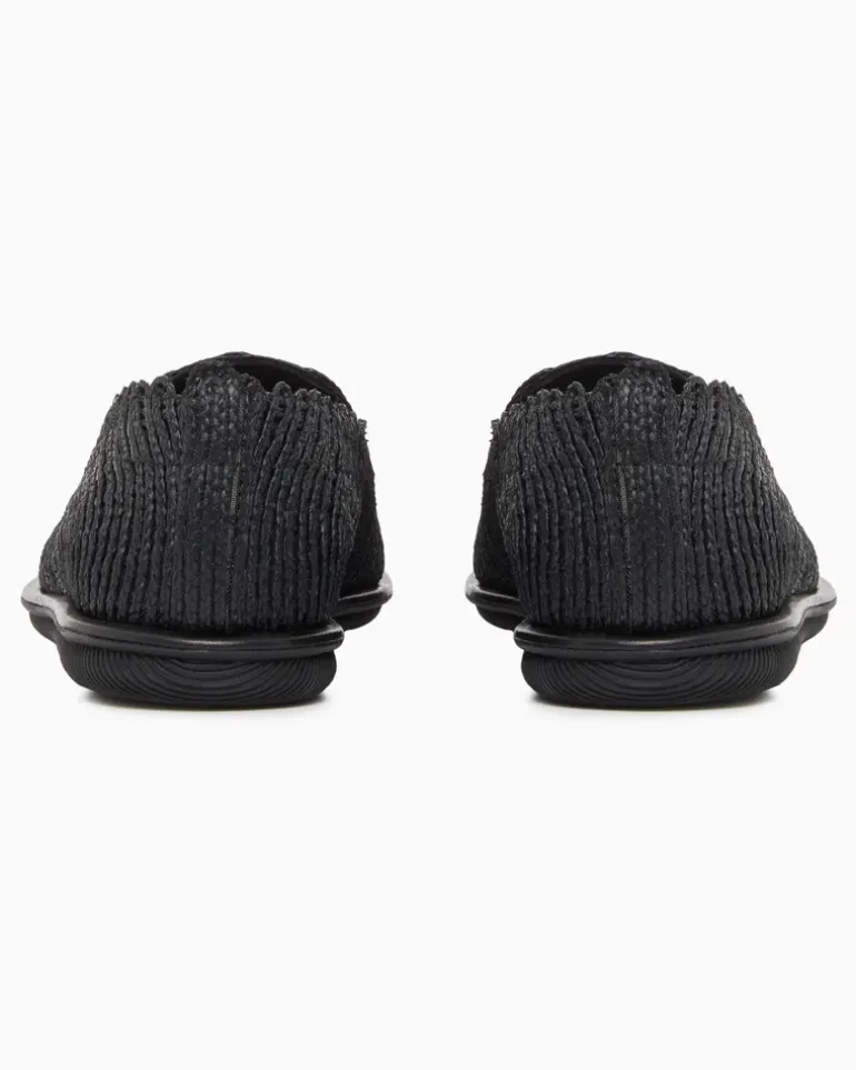 Mokassins mit Cornely-Stickerei Schwarz