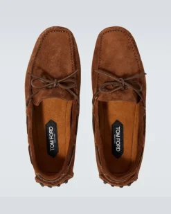 Mokassins Rod aus Veloursleder Braun