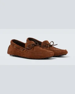 Mokassins Rod aus Veloursleder Braun