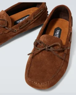 Mokassins Rod aus Veloursleder Braun