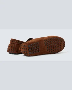 Mokassins Rod aus Veloursleder Braun