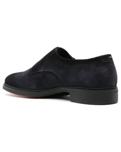 Monk-Schuhe aus Wildleder - Blau