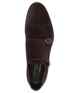 Monk-Schuhe aus Wildleder - Braun