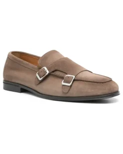 Monk-Schuhe aus Wildleder - Braun