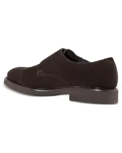 Monk-Schuhe aus Wildleder - Braun