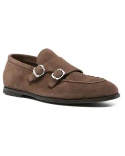 Monk-Schuhe aus Wildleder - Braun