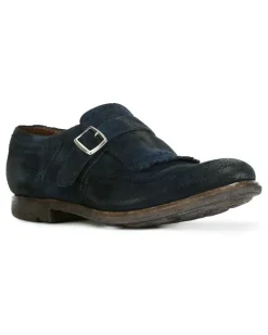 Monk-Schuhe im Used-Look - Blau