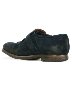 Monk-Schuhe im Used-Look - Blau