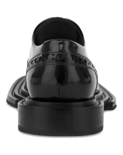 Monk-Schuhe mit Budapestermuster - Schwarz