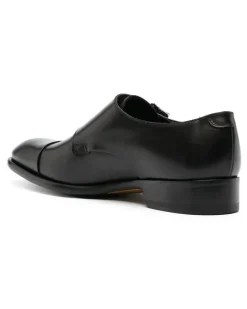 Monk-Schuhe mit Doppelriemen - Schwarz