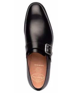 Monk-Schuhe mit mandelförmiger Kappe - Schwarz