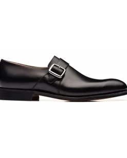 Monk-Schuhe mit mandelförmiger Kappe - Schwarz
