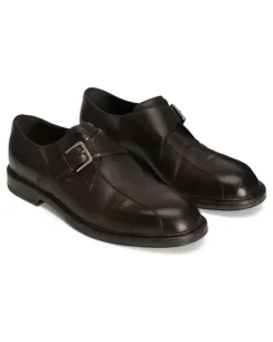 Monk-Schuhe mit Schnalle - Braun