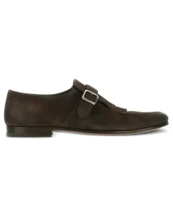 Monk-Schuhe mit Zierlasche - Braun