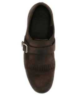 Monk-Schuhe mit Zierlasche - Braun