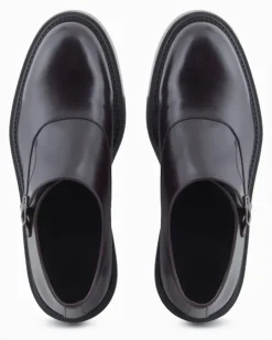 Monkstrap aus gebürstetem Leder Braun