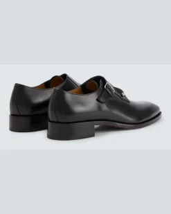 Monkstrap-Schuhe Chambelimonk aus Leder Schwarz