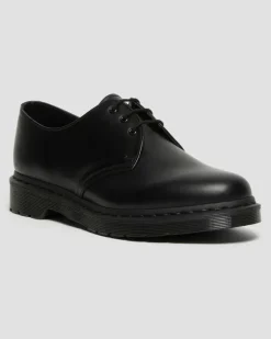 1461 Mono Glattleder Oxford Schuhe in Schwarz, Größe