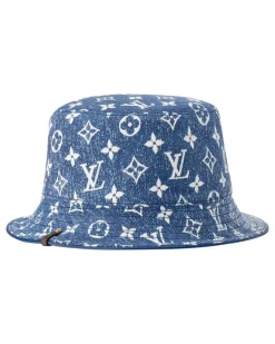 Monogram Jacquard Denim Fischerhut Blue