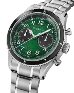 Montblanc 1858 Automatic Chronograph 0 Oxygen - Grün - Stahl - Keramik - MB133298 - Uhr