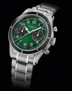 Montblanc 1858 Automatic Chronograph 0 Oxygen - Grün - Stahl - Keramik - MB133298 - Uhr