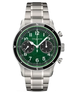 Montblanc 1858 Automatic Chronograph 0 Oxygen - Grün - Stahl - Keramik - MB133298 - Uhr