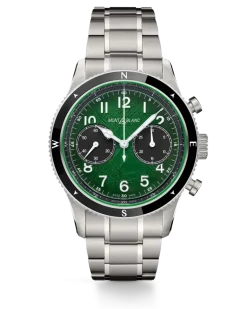 Montblanc 1858 Automatic Chronograph 0 Oxygen - Grün - Stahl - Keramik - MB133298 - Uhr