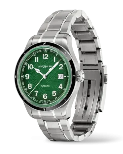 Montblanc 1858 Automatic Date 0 Oxygen - Grün - Stahl - Keramik - MB133269 - Uhr