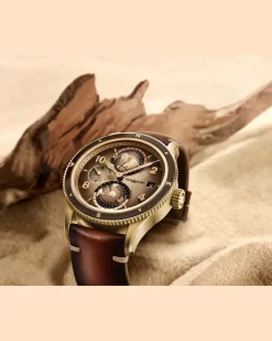 Montblanc 1858 Geosphere Limited Edition - 1858 Exemplare - Braun - Cupro-Aluminium – Titan - MB128504 - Uhr