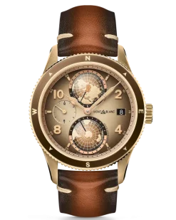Montblanc 1858 Geosphere Limited Edition - 1858 Exemplare - Braun - Cupro-Aluminium – Titan - MB128504 - Uhr
