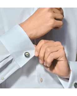 Montblanc 1858 Geosphere Manschettenknöpfe - Edelstahl - MB126165 - Cufflinks