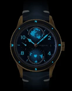 Montblanc 1858 Geosphere 0 Oxygen Limited Edition - 1786 Exemplare - Blau - MB129415 - Uhr