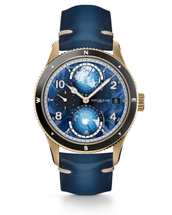 Montblanc 1858 Geosphere 0 Oxygen Limited Edition - 1786 Exemplare - Blau - MB129415 - Uhr