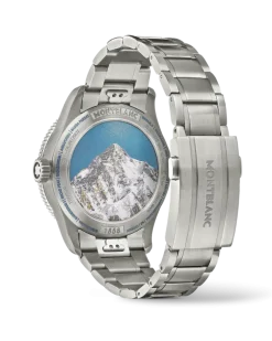 Montblanc 1858 Geosphere 0 Oxygen The 8000 - Grau - TITAN, STAHL, KERAMIK - MB130982 - Uhr