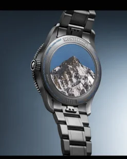 Montblanc 1858 Geosphere 0 Oxygen The 8000 - Grau - TITAN, STAHL, KERAMIK - MB130982 - Uhr