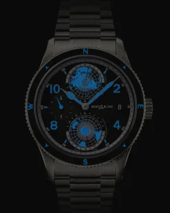 Montblanc 1858 Geosphere 0 Oxygen The 8000 - Grau - TITAN, STAHL, KERAMIK - MB130982 - Uhr