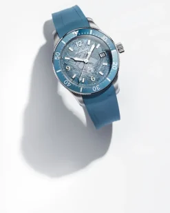 Montblanc Iced Sea Automatic Date 0 Oxygen - Hellblau - STAHL, ALUMINIUM - MB134023 - Uhr