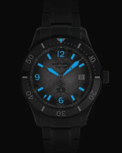 Montblanc Iced Sea Automatic Date 0 Oxygen - Schwarz - Stahl - Keramik - MB137541 - Uhr