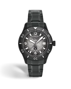 Montblanc Iced Sea Automatic Date 0 Oxygen - Schwarz - Stahl - Keramik - MB137541 - Uhr