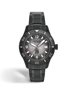 Montblanc Iced Sea Automatic Date 0 Oxygen - Schwarz - Stahl - Keramik - MB137541 - Uhr